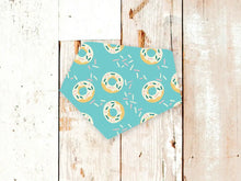 Load image into Gallery viewer, Blue Donuts Dog Bandana (Snap-on, 3 sizes available)
