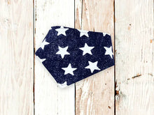 Load image into Gallery viewer, Navy Stars Dog Bandana (Snap-on, 3 sizes available)
